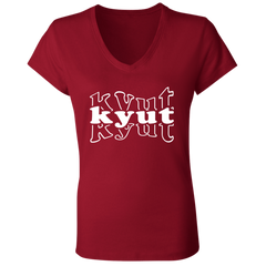 Kyut Ladies Jersey V-Neck T-Shirt