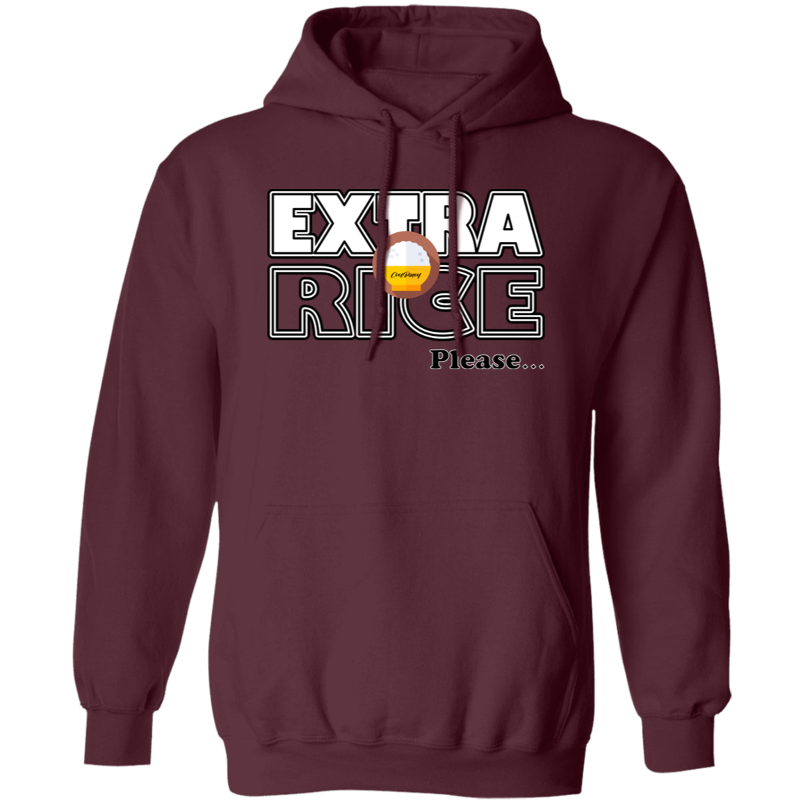 Extra Rice Please Unisex Pullover Hoodie