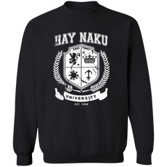 Hay Naku University Distressed CP Unisex Crewneck Pullover Sweatshirt