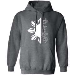 Filipino in Baybayin Script Half Sun Unisex Pullover Hoodie