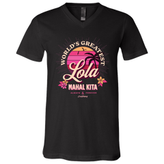 Worlds Greatest Lola Unisex Jersey V-Neck T-Shirt