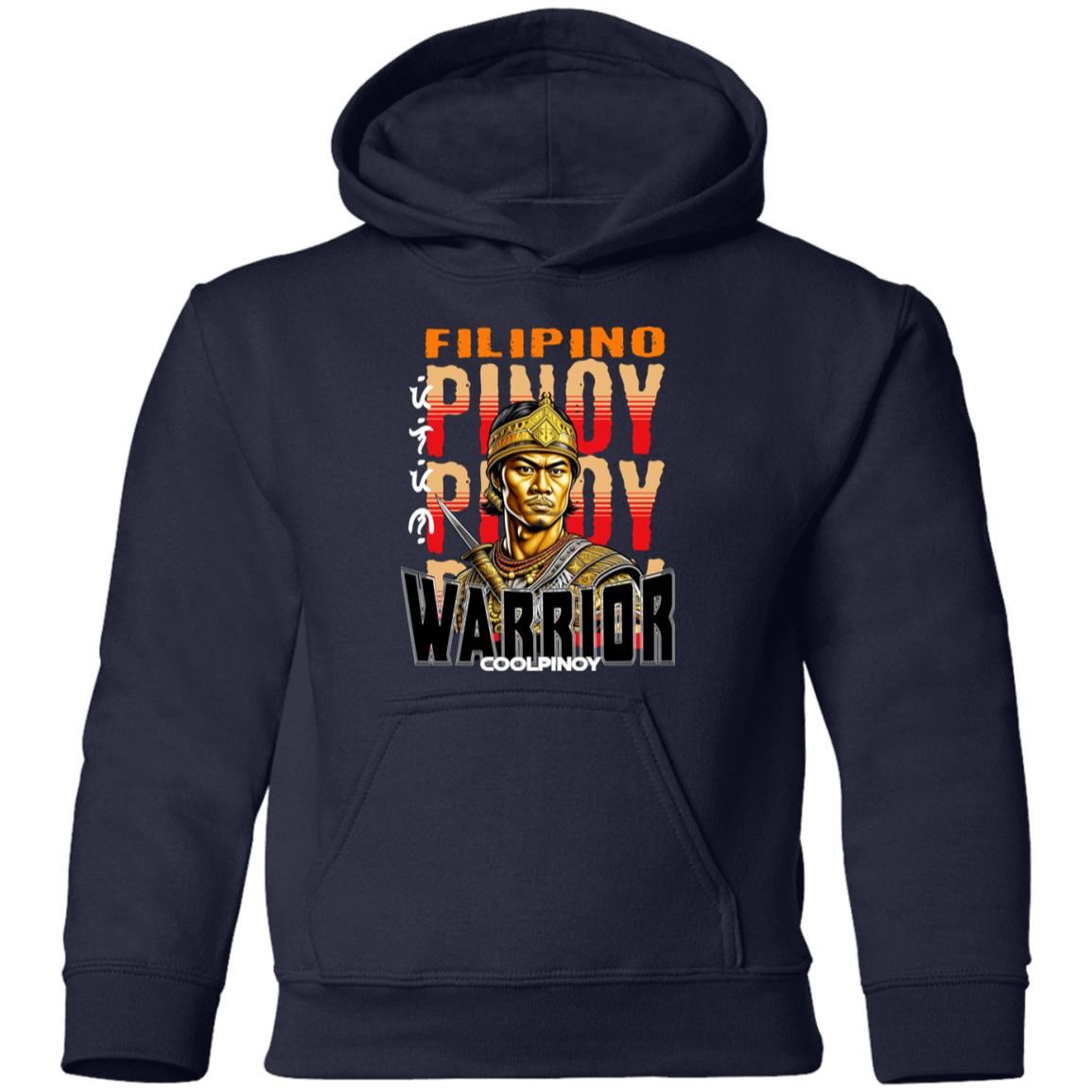 Filipino Warrior King Youth Pullover Hoodie