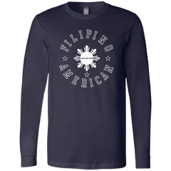 Filipino American White Sun Unisex Jersey Long Sleeve T-Shirt