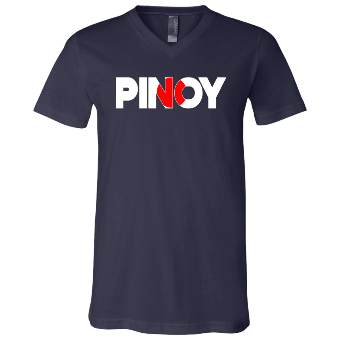 Pinoy Japan Flag Unisex Jersey V-Neck T-Shirt