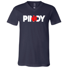 Pinoy Japan Flag Unisex Jersey V-Neck T-Shirt