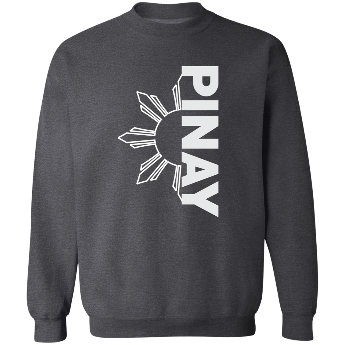 Pinay in Vertical Half Sun Unisex Crewneck Pullover Sweatshirt