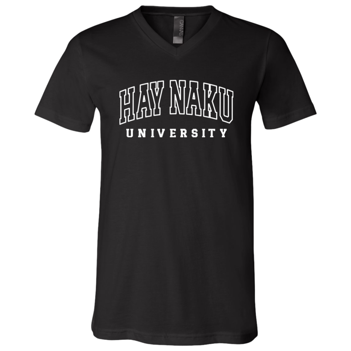 Hay Naku University Law Unisex Jersey V-Neck T-Shirt