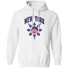 New York with Sun and Stars Unisex Pullover Hoodie