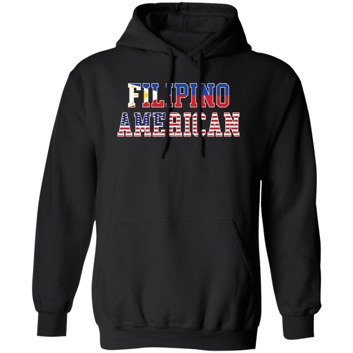 Filipino American Flags Unisex Pullover Hoodie