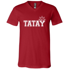 No 1 Tatay Unisex Jersey V-Neck T-Shirt