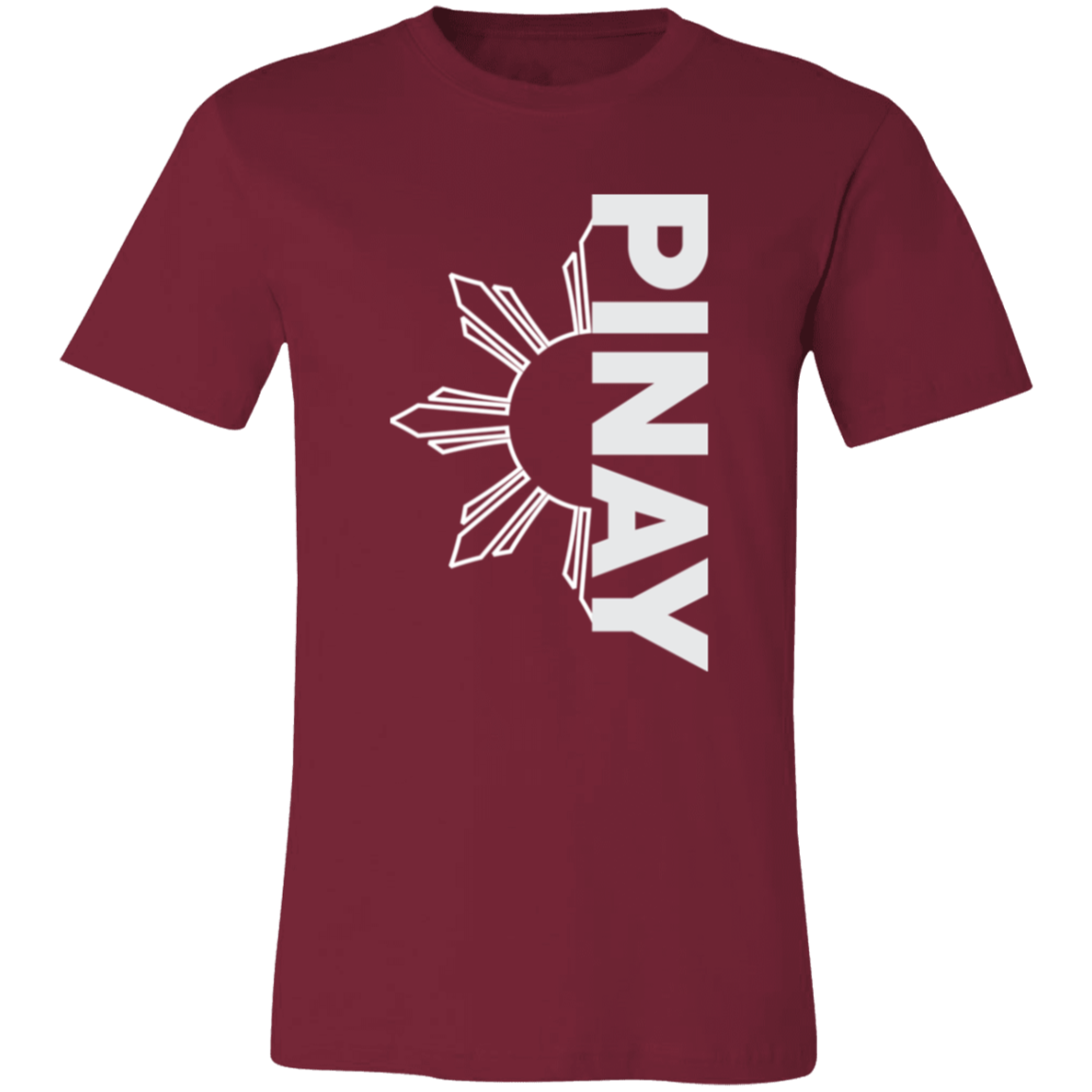 Pinay in Vertical Half Sun Unisex Jersey T-Shirt