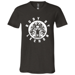 Body By Lechon Circle Unisex Jersey V-Neck T-Shirt