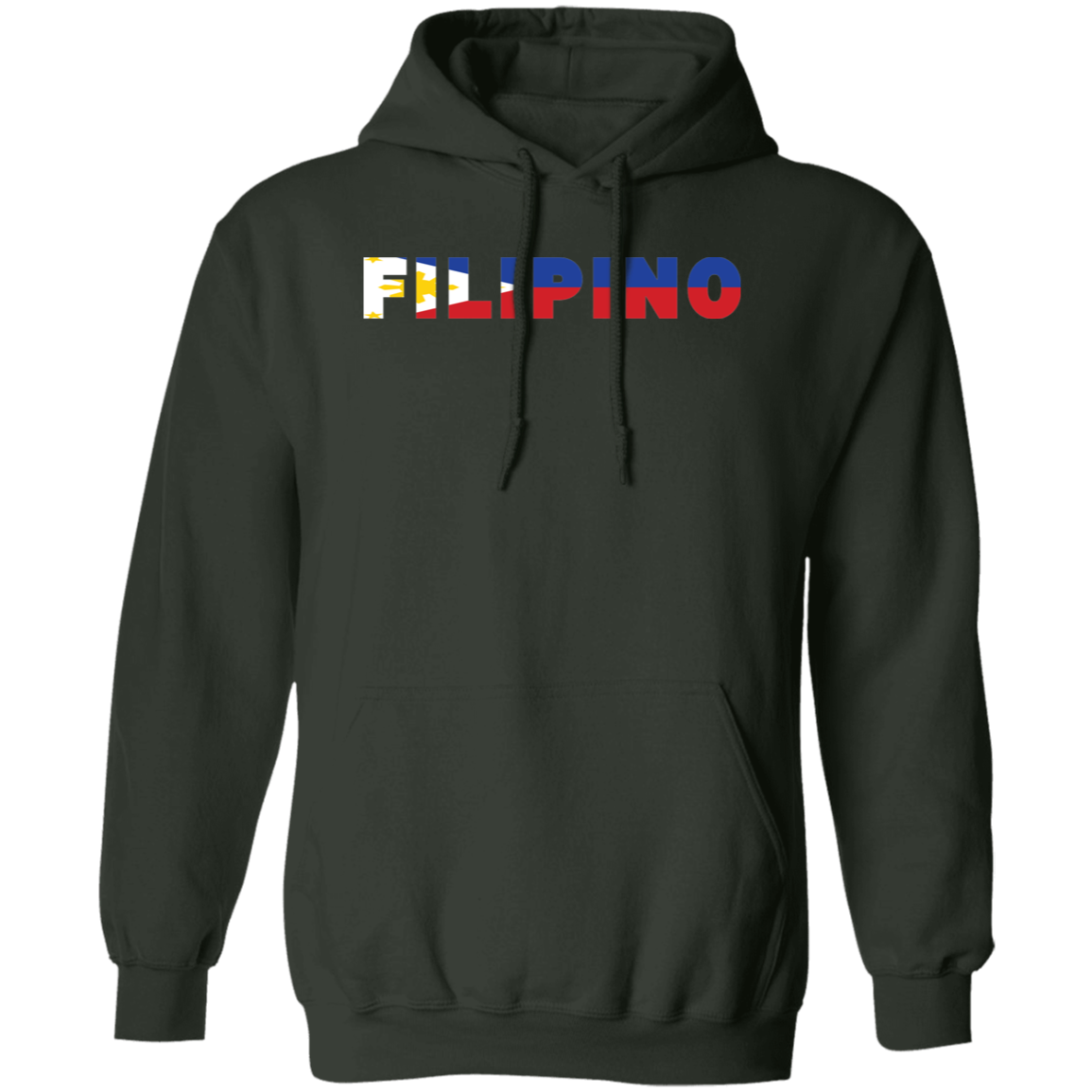 Filipino with Flag Embedded Unisex Pullover Hoodie