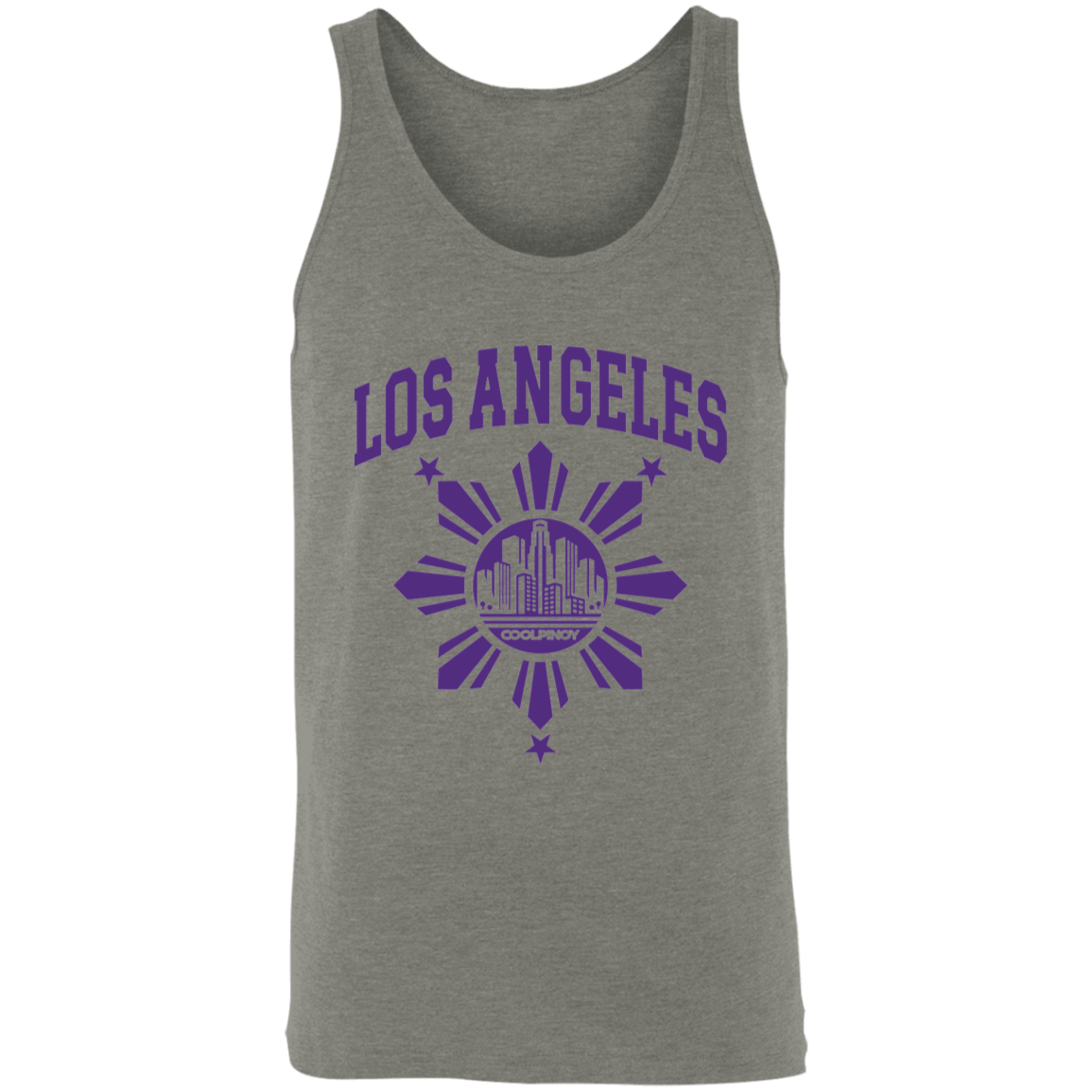 Los Angeles with Sun and Stars Unisex Cotton Tank Top