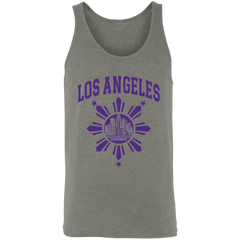 Los Angeles with Sun and Stars Unisex Cotton Tank Top