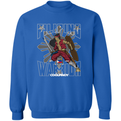 Filipino Warrior Grey Sun and Stars Unisex Crewneck Pullover Sweatshirt