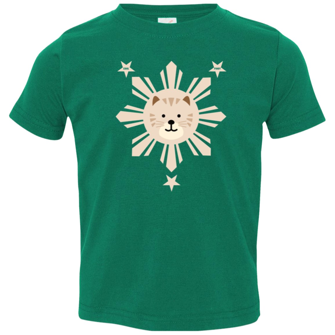 Kids  Yellow Sun Cat Toddler Jersey T-Shirt