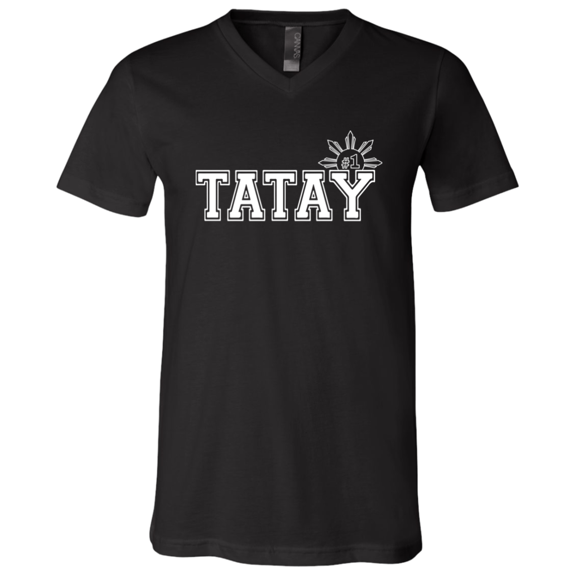 No 1 Tatay Unisex Jersey V-Neck T-Shirt