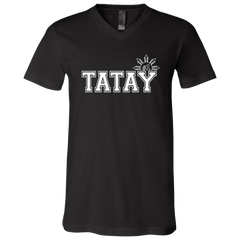 No 1 Tatay Unisex Jersey V-Neck T-Shirt