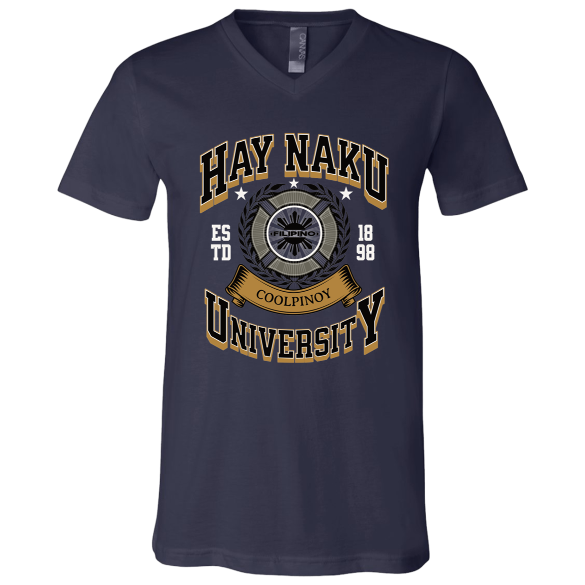 Hay Naku University Unisex Jersey V-Neck T-Shirt