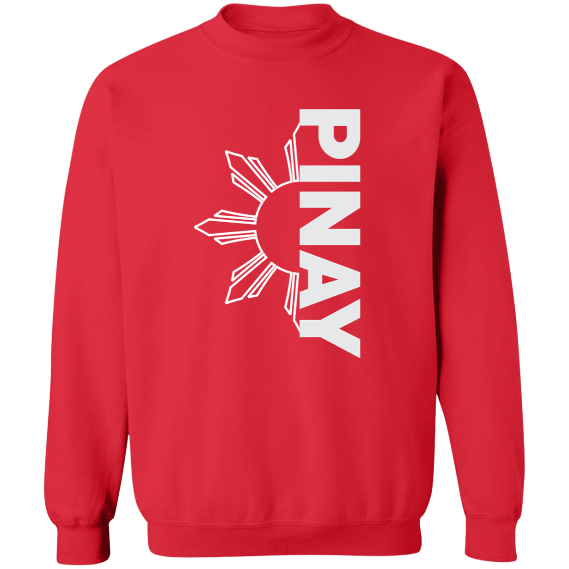 Pinay in Vertical Half Sun Unisex Crewneck Pullover Sweatshirt