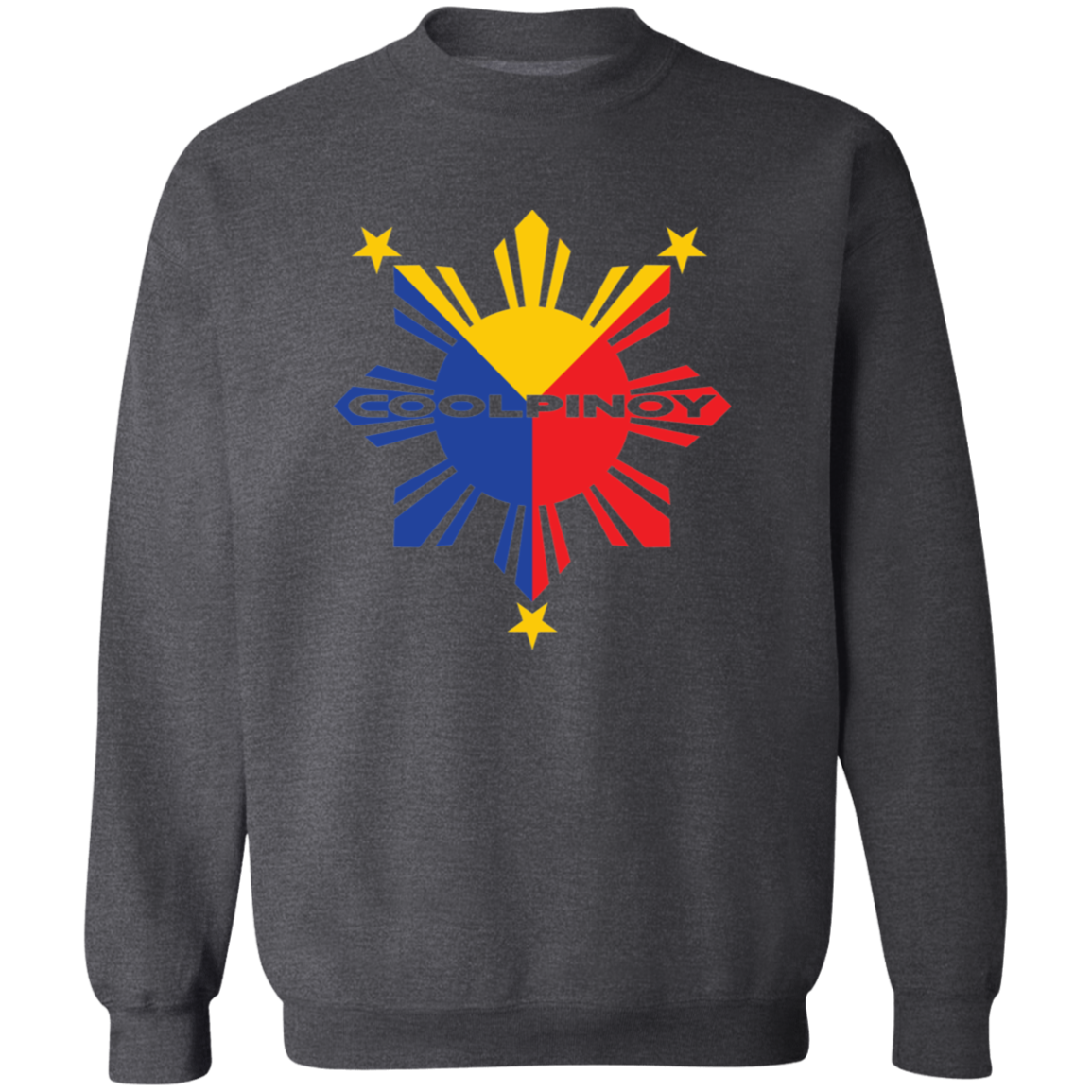 CoolPinoy Tricolor Unisex Crewneck Pullover Sweatshirt