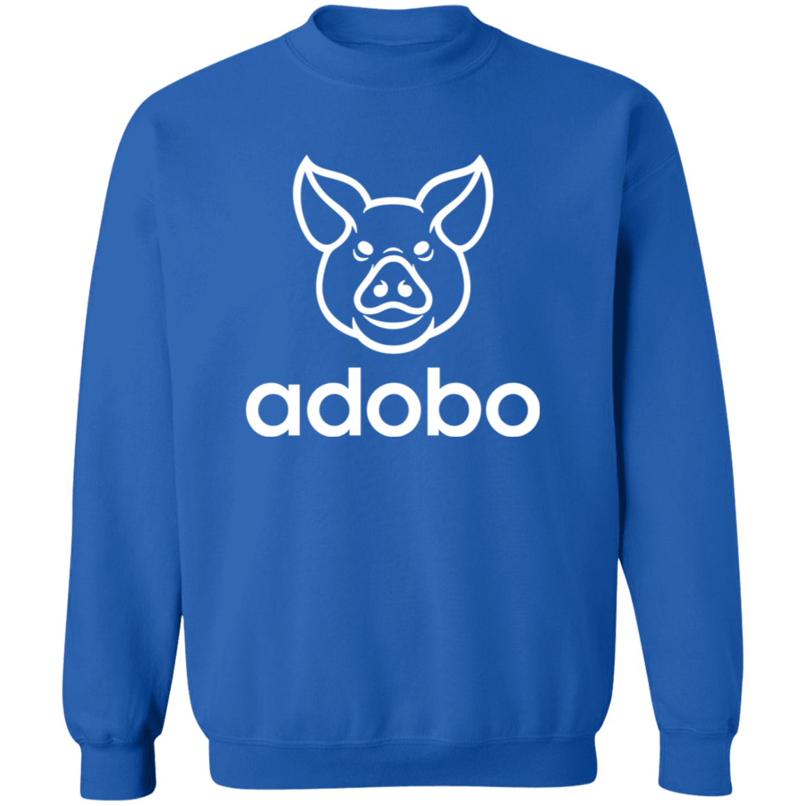 Adobo Pig Head Unisex Crewneck Pullover Sweatshirt