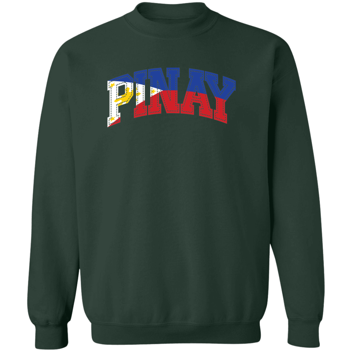 Pinay with Flag Embedded Unisex Crewneck Pullover Sweatshirt