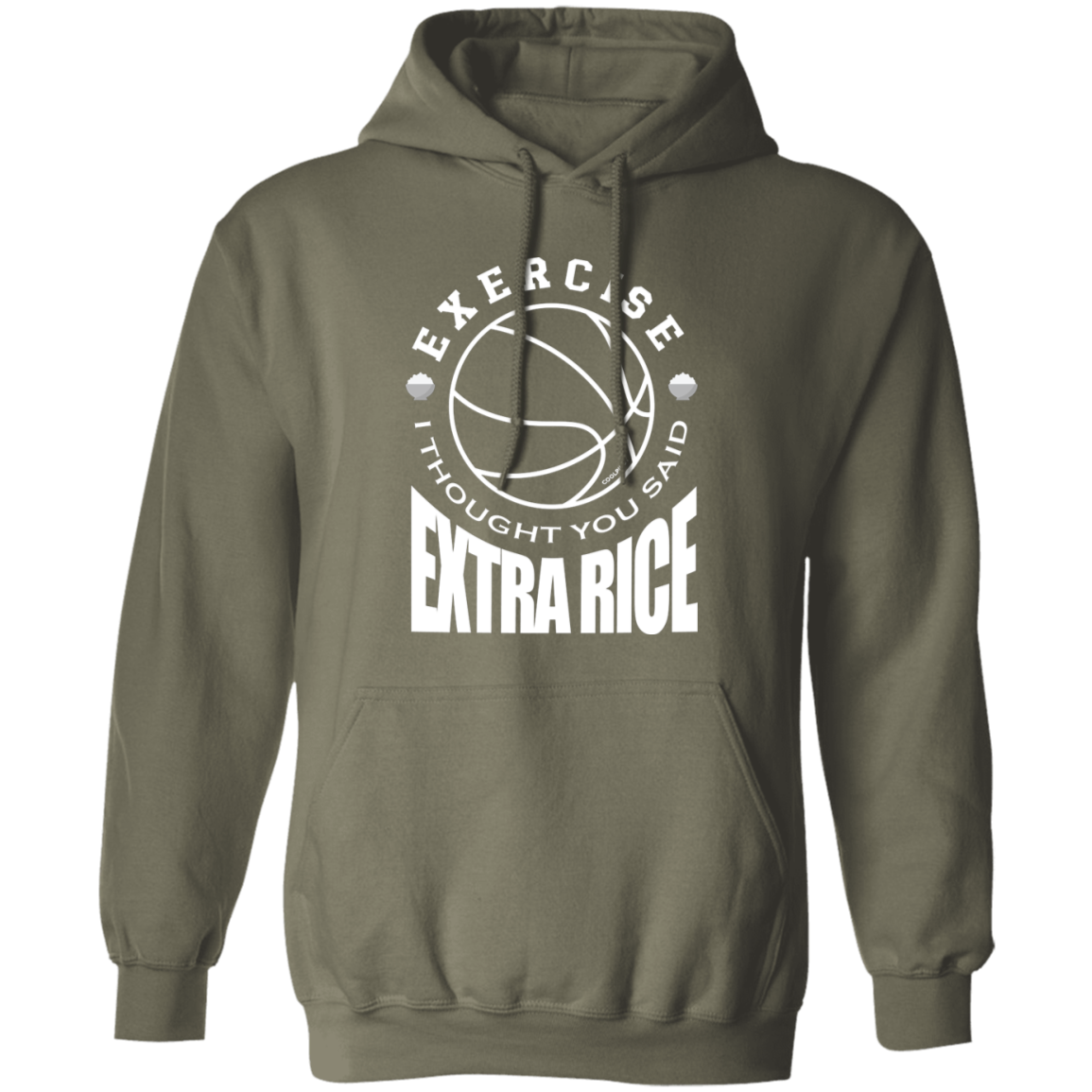 Exercise I Thought You Said Extra Rice Basketball Unisex Pullover Hoodie