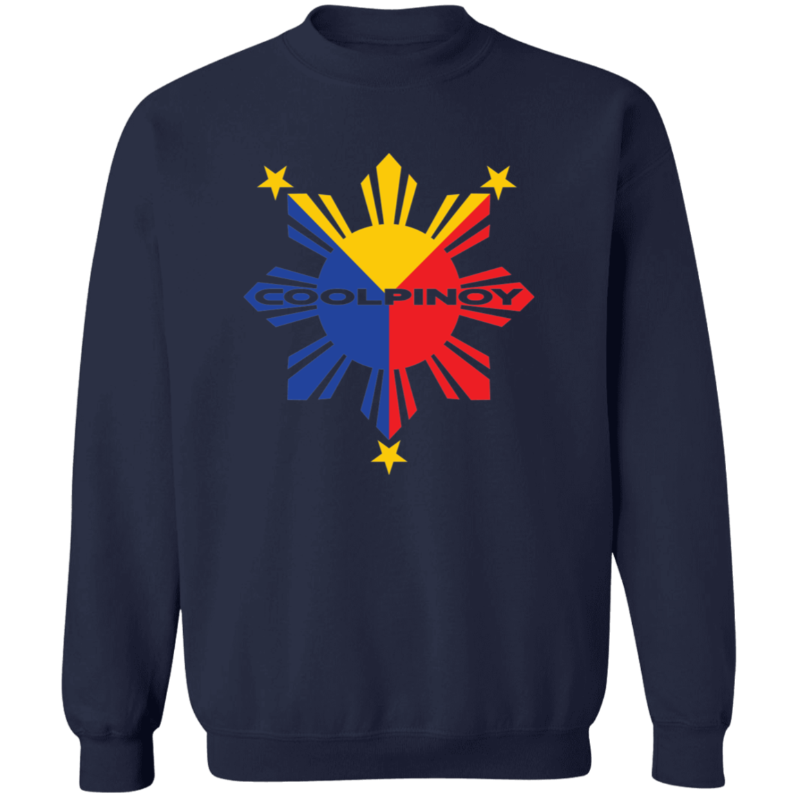 CoolPinoy Tricolor Unisex Crewneck Pullover Sweatshirt