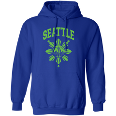 Seattle with Sun and Stars Unisex Pullover Hoodie