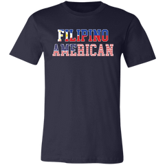 Filipino American Flags Unisex Jersey T-Shirt