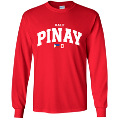 Half Pinay FILCAN Flag Youth Long Sleeve T-Shirt