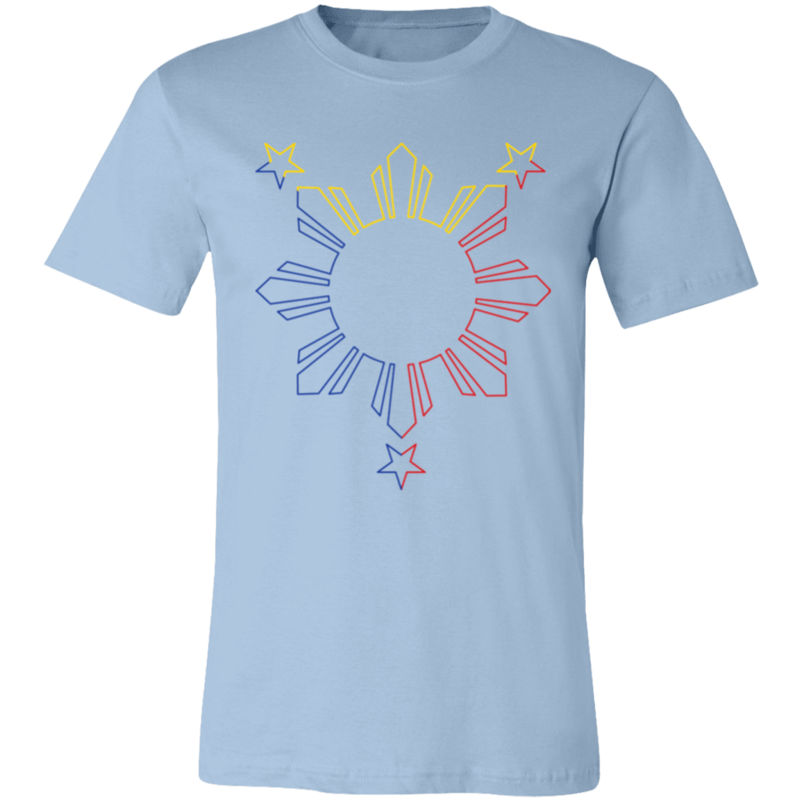 Sun and Stars Outline Unisex Jersey T-Shirt