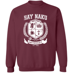 Hay Naku University Distressed CP Unisex Crewneck Pullover Sweatshirt