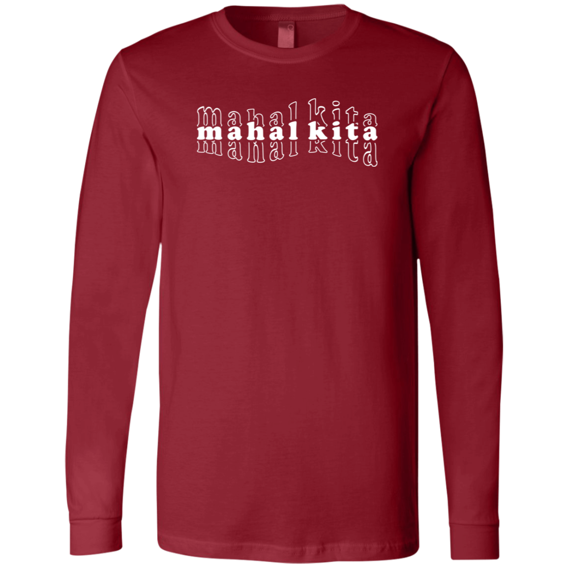 Mahal Kita Mesh Warp Unisex Jersey Long Sleeve T-Shirt