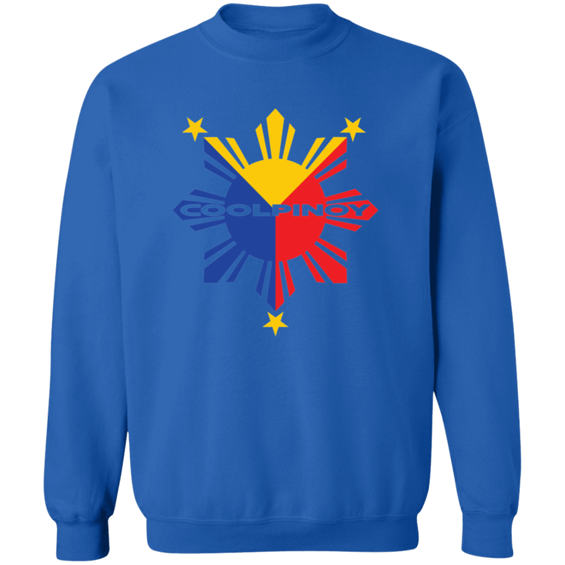 CoolPinoy Tricolor Unisex Crewneck Pullover Sweatshirt