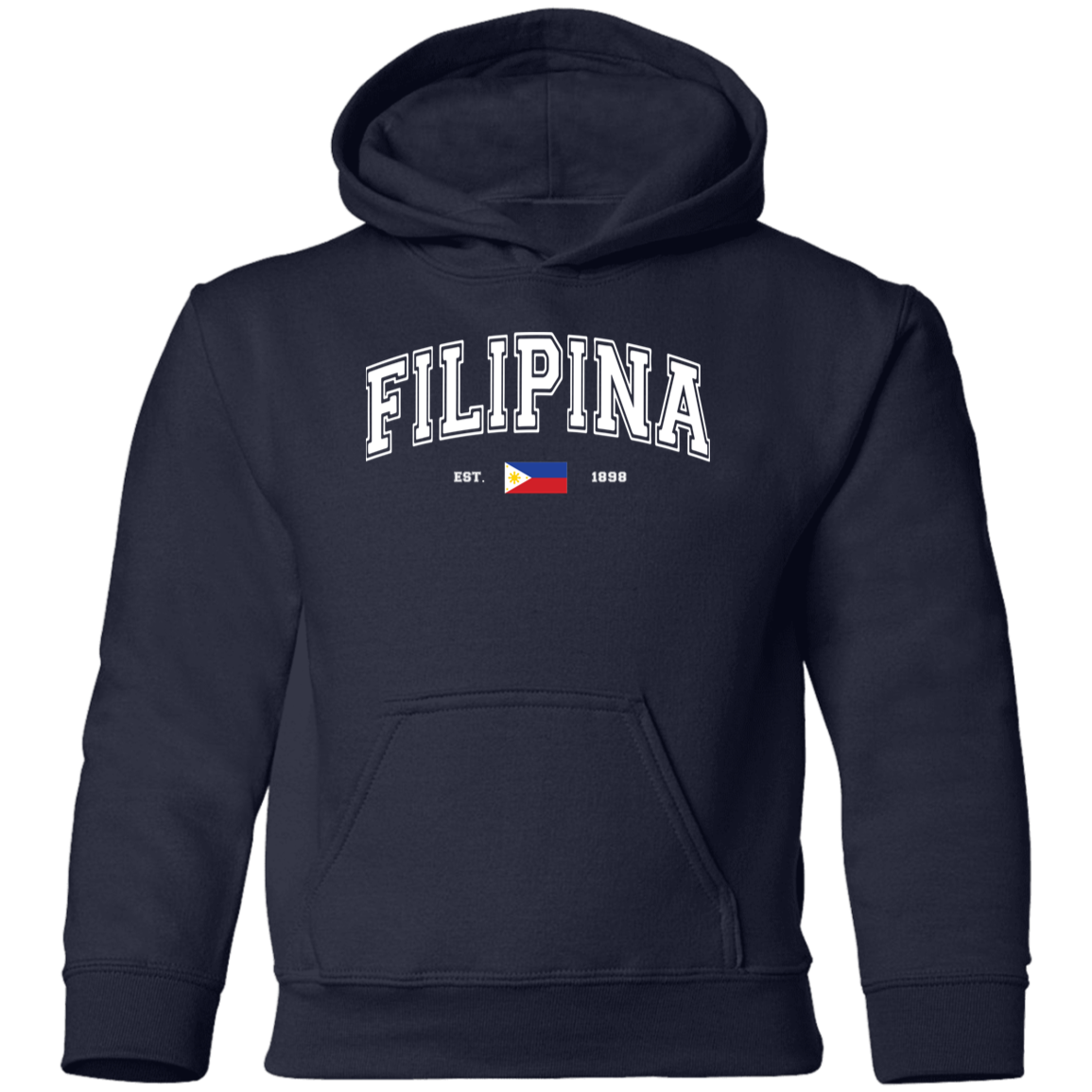 Filipina Est 1898 Youth Pullover Hoodie