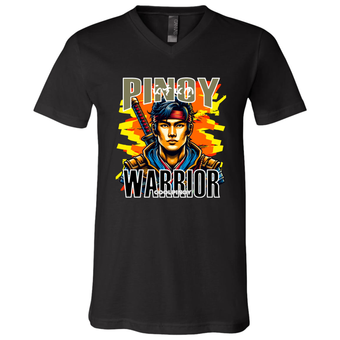 Pinoy Warrior Unisex Jersey V-Neck T-Shirt