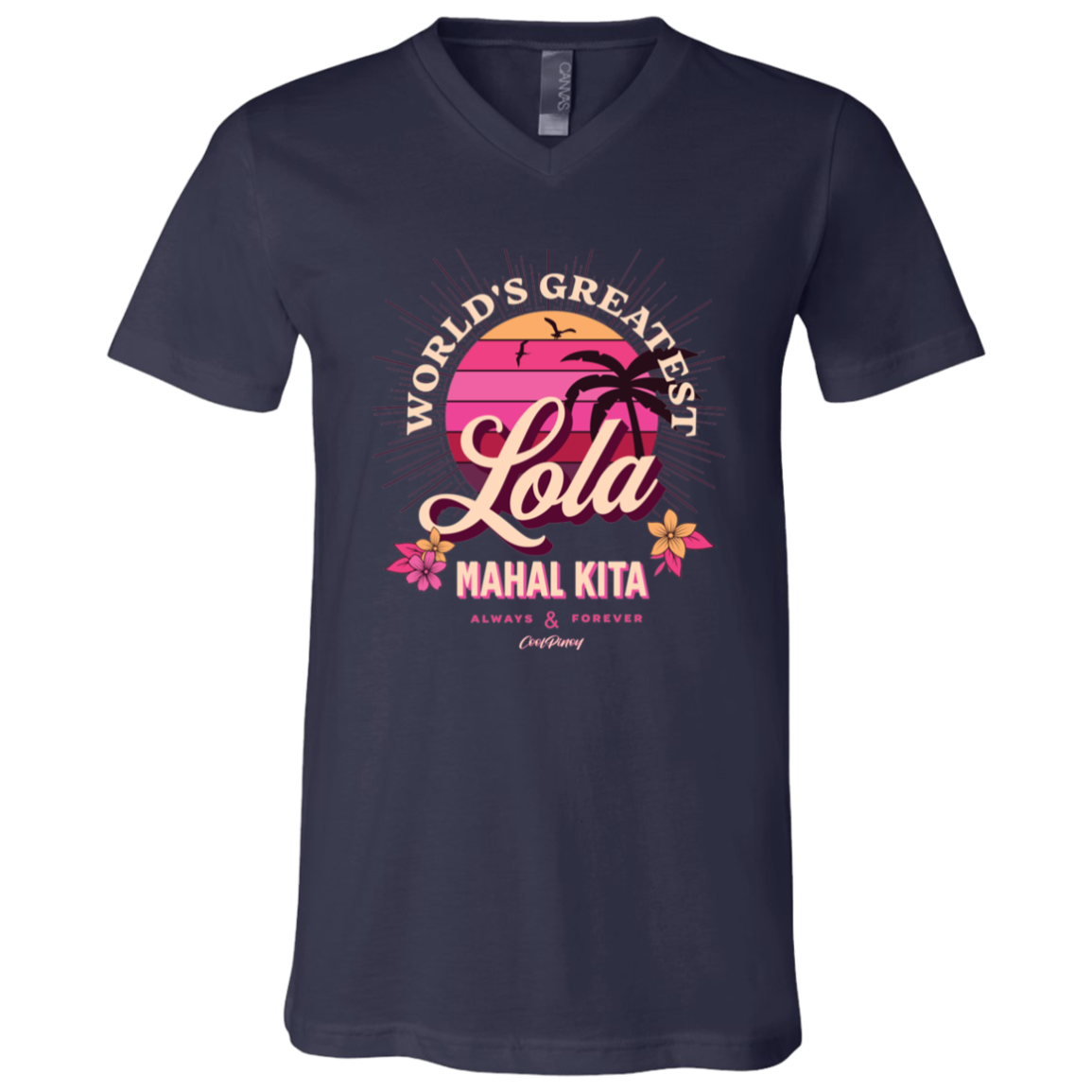 Worlds Greatest Lola Unisex Jersey V-Neck T-Shirt