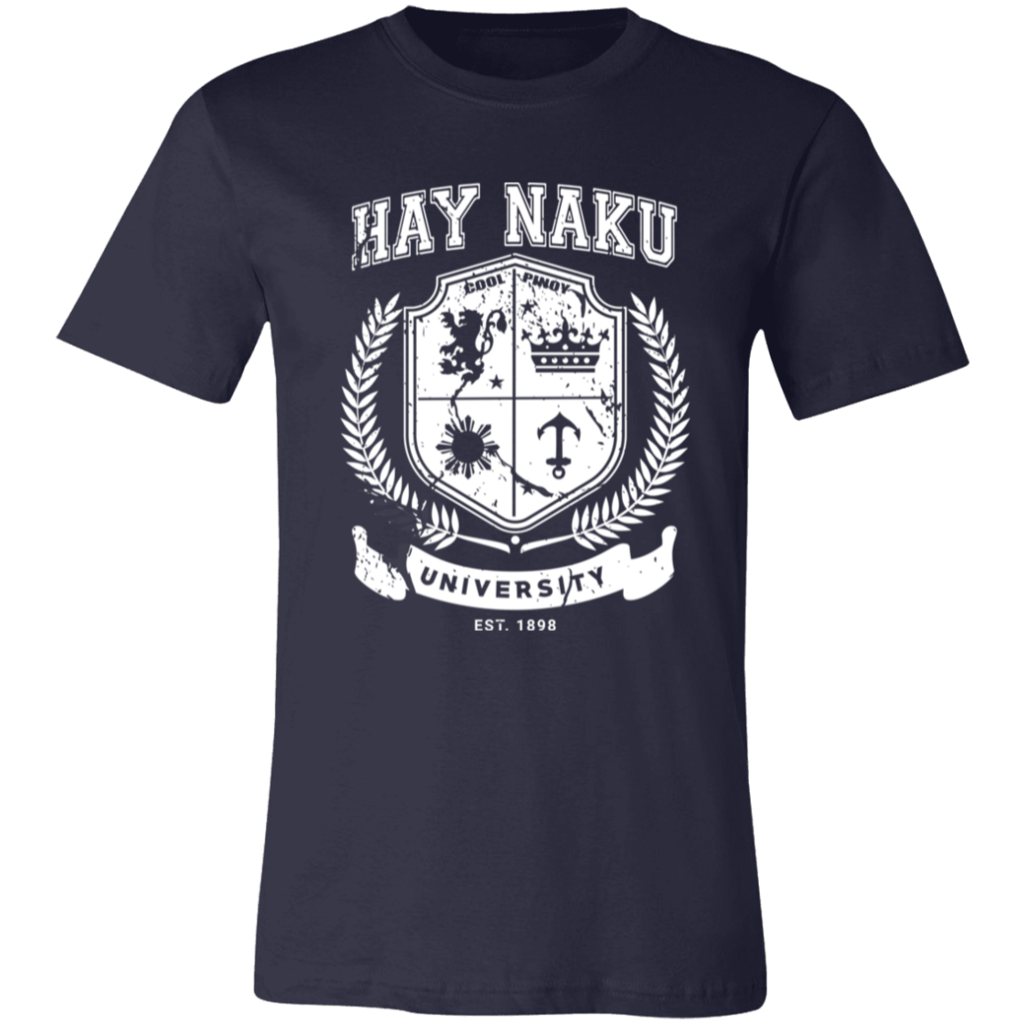 Hay Naku University Distressed CP Unisex Jersey T-Shirt