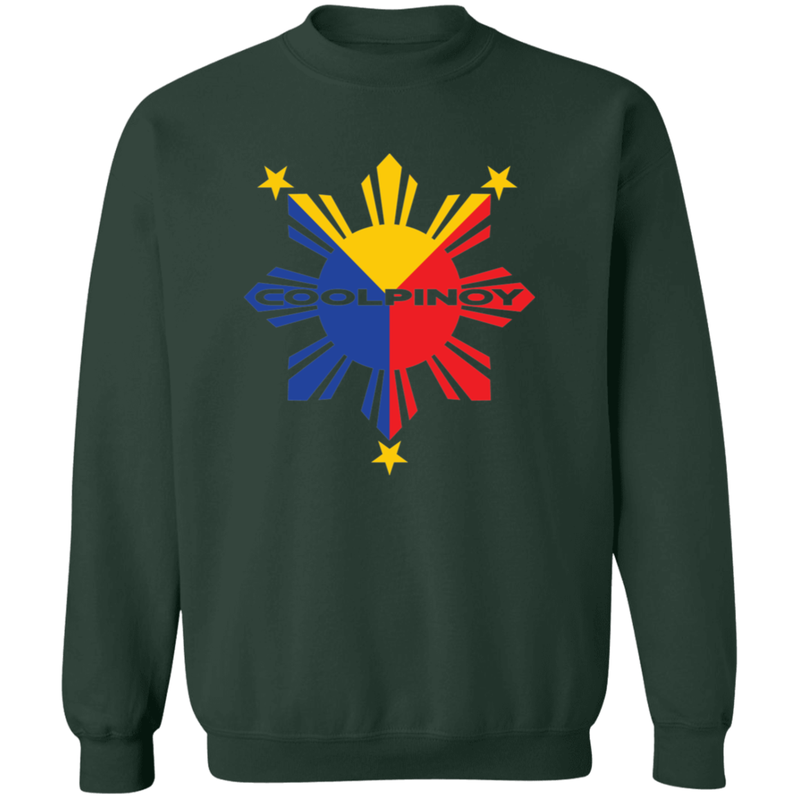 CoolPinoy Tricolor Unisex Crewneck Pullover Sweatshirt