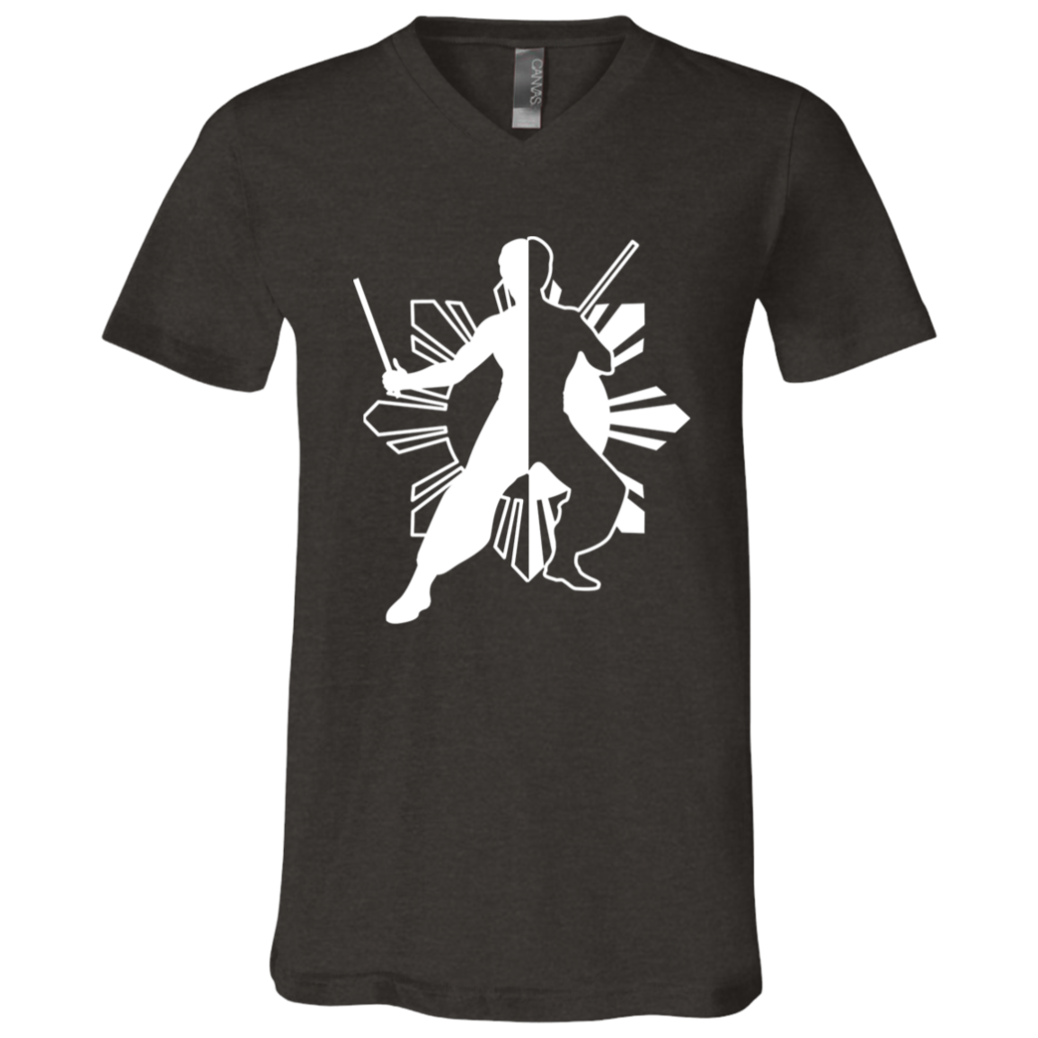 Kali Eskrima Ying Yang Unisex Jersey V-Neck T-Shirt