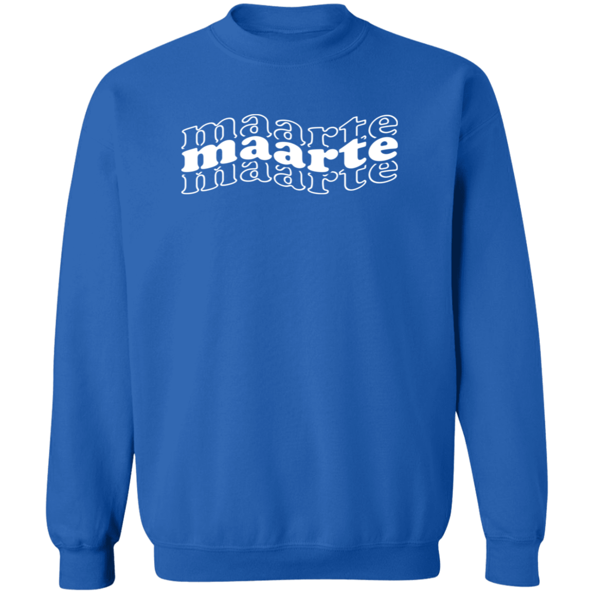 Maarte in Triple Unisex Crewneck Pullover Sweatshirt