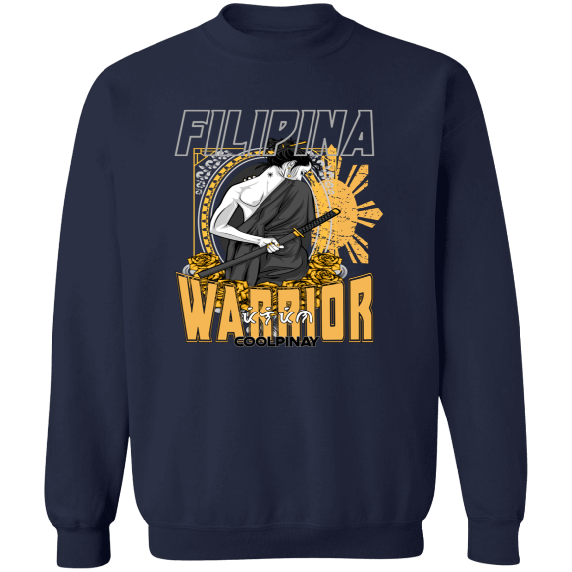 Filipina Warrior Samurai Unisex Crewneck Pullover Sweatshirt