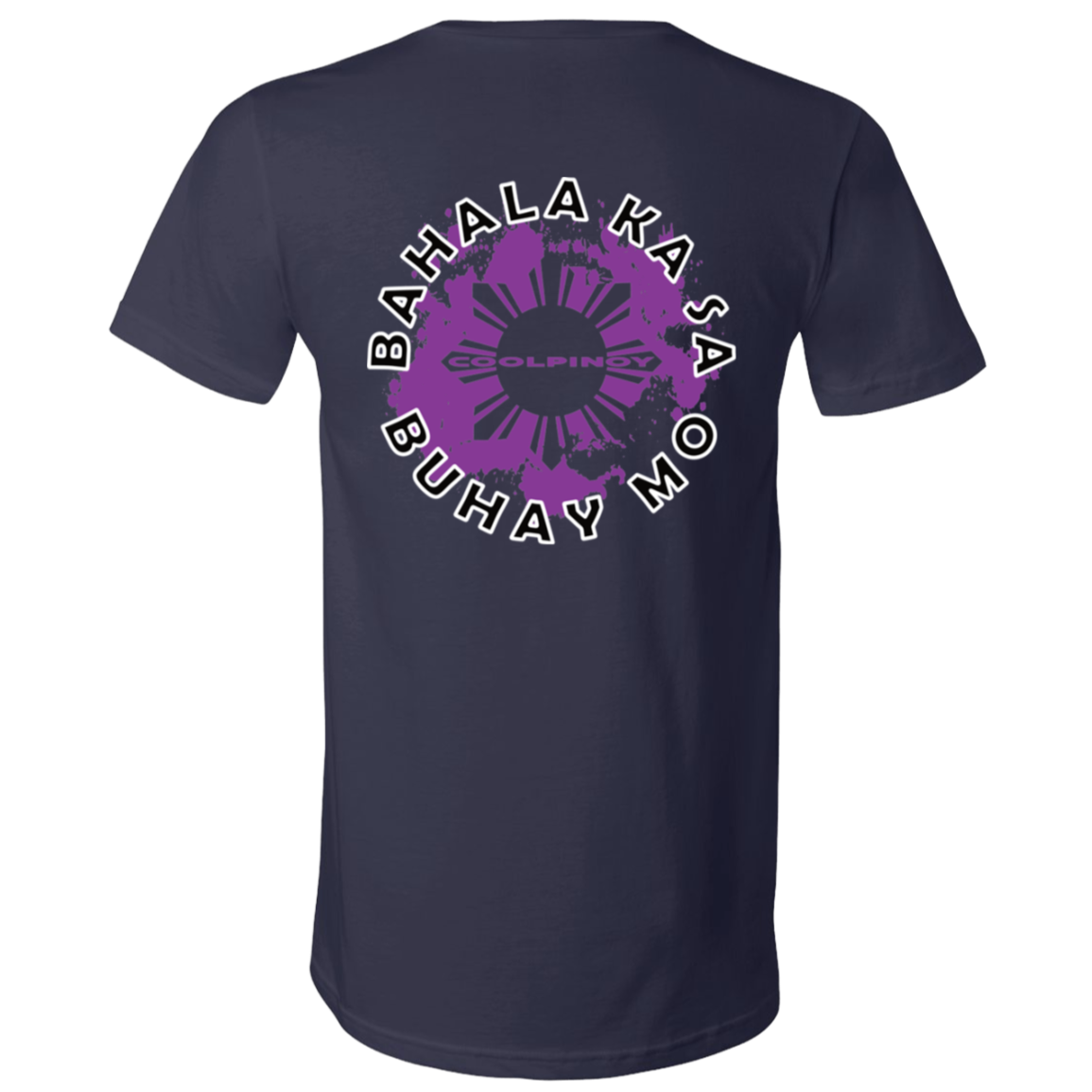 Bahala Ka Sa Buhay Mo Purple Splash Unisex Jersey V-Neck T-Shirt