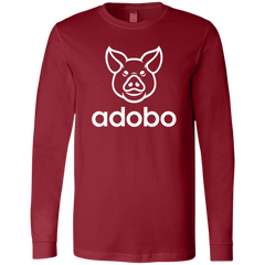 Adobo Pig Head Mens Jersey Long Sleeve T-Shirt