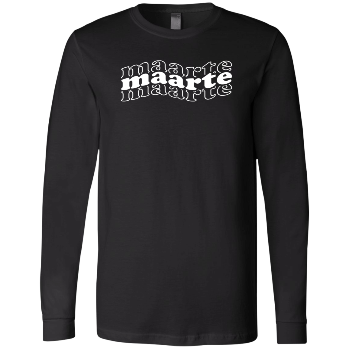 Maarte in Triple Unisex Jersey Long Sleeve T-Shirt