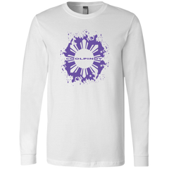 CoolPinoy Ube Splash Unisex Jersey Long Sleeve T-Shirt