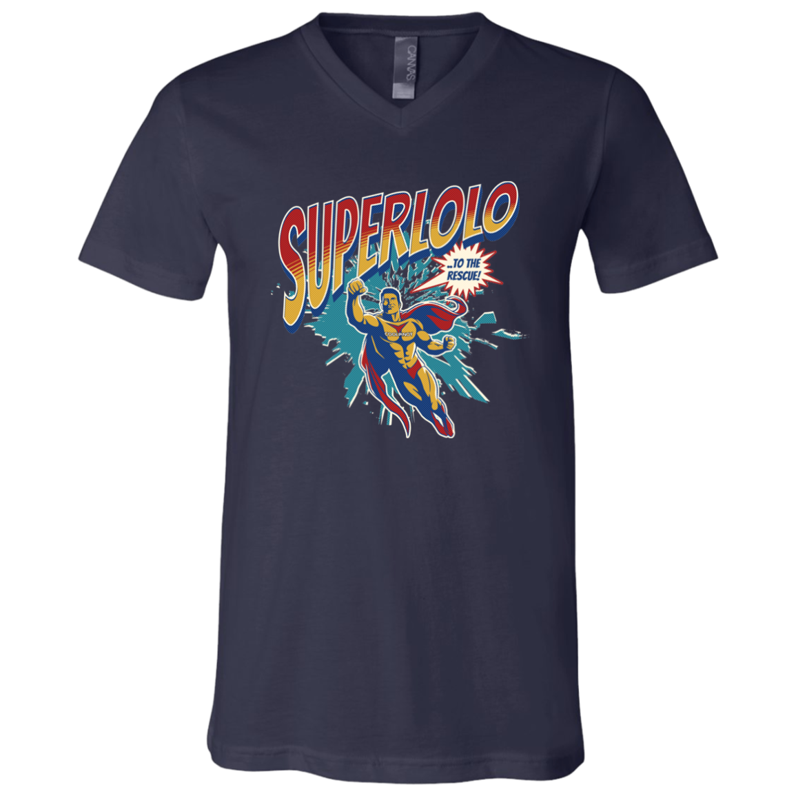 Super Lolo To The Rescue Unisex Jersey V-Neck T-Shirt